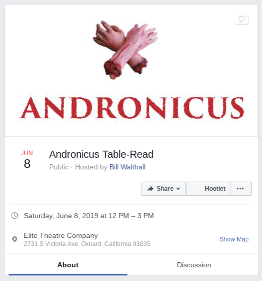 Andronicus Table-Read
June 8